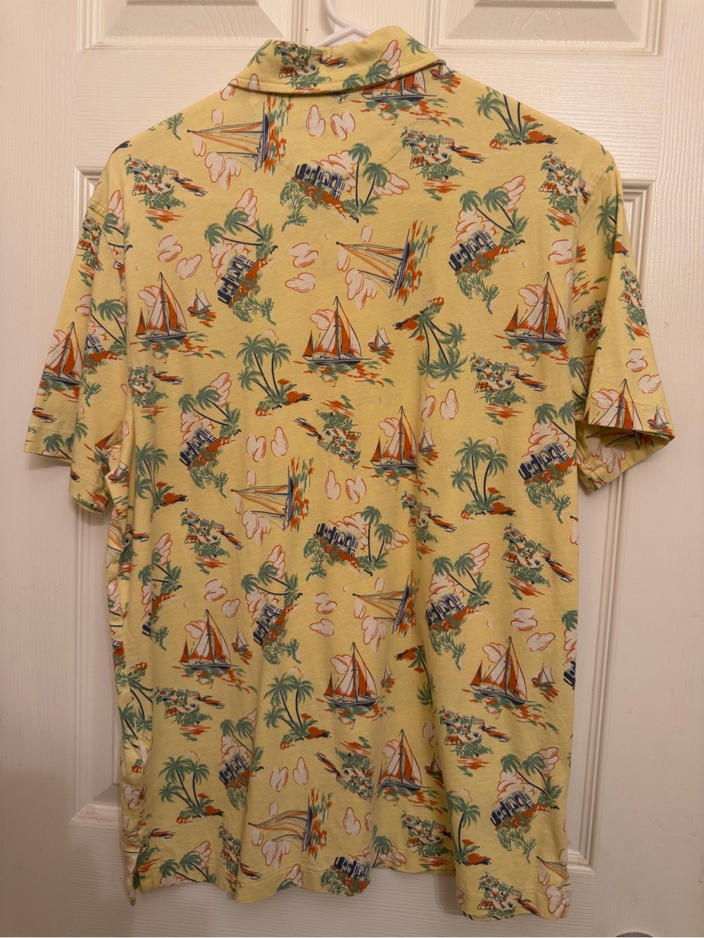 Ralph Lauren Yellow Sailboat & Palm Print Polo - Picture 4 of 6